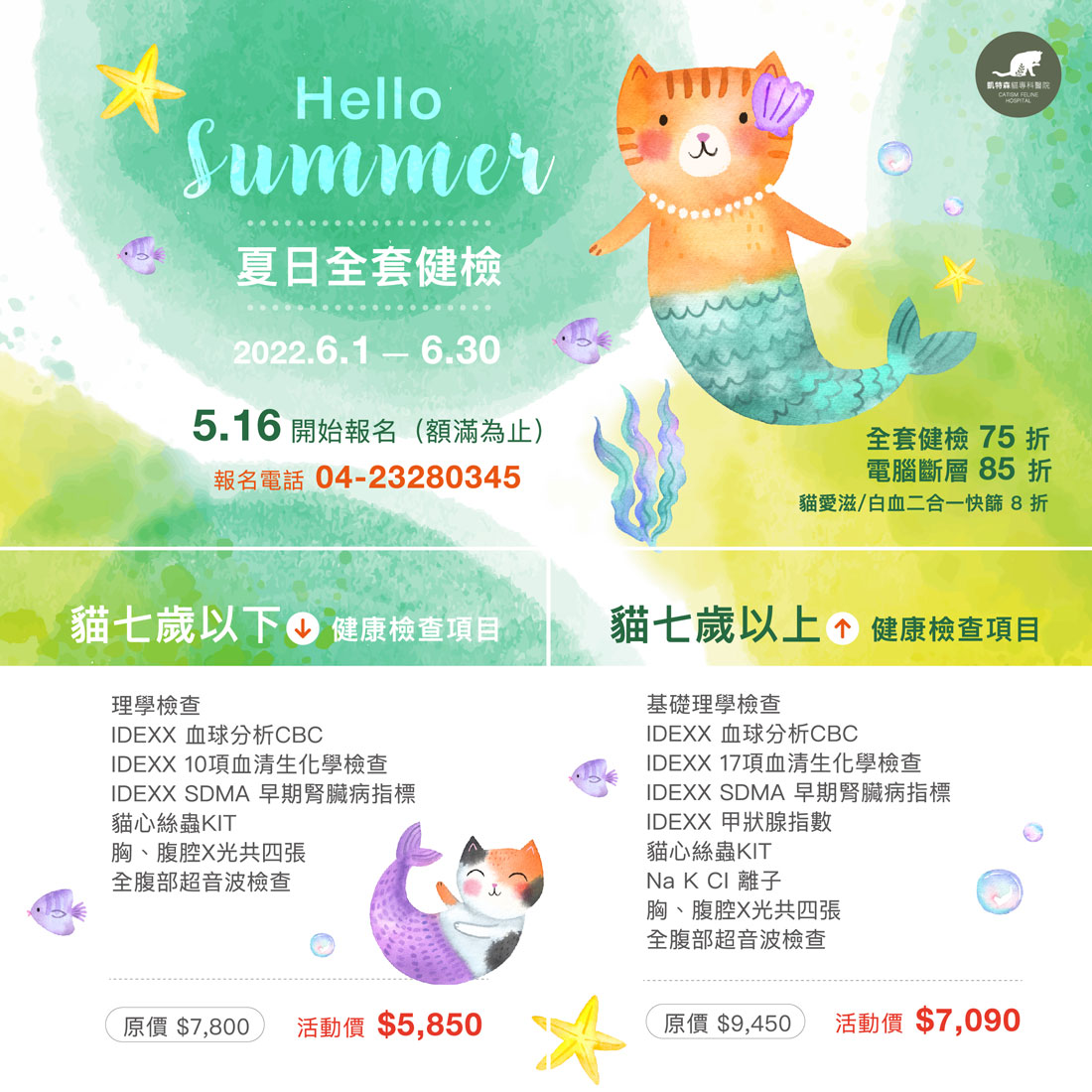 凱特森2022年中夏日健檢活動